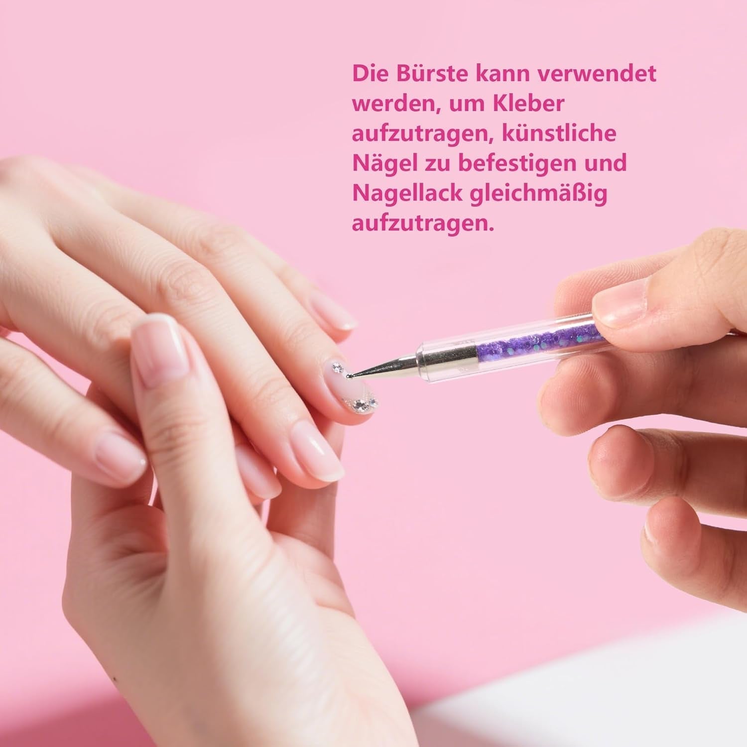 8 Stück Nagel Pinsel, Nagelkunstpinsel Pinsel Set, Pinsel Für Nägel Mit Doppelkopf Nail Art Pinsel Set Punteador y pincel de gel para uñas Präzise Pinsel Für Nageldesign Und Verzierungen