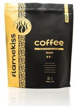 Café en grano 1 kg: granos de espresso Arábica y Robusta de alta calidad, tostados a mano sobre fuego de leña para una experiencia rica y aromática de café en grano entero.