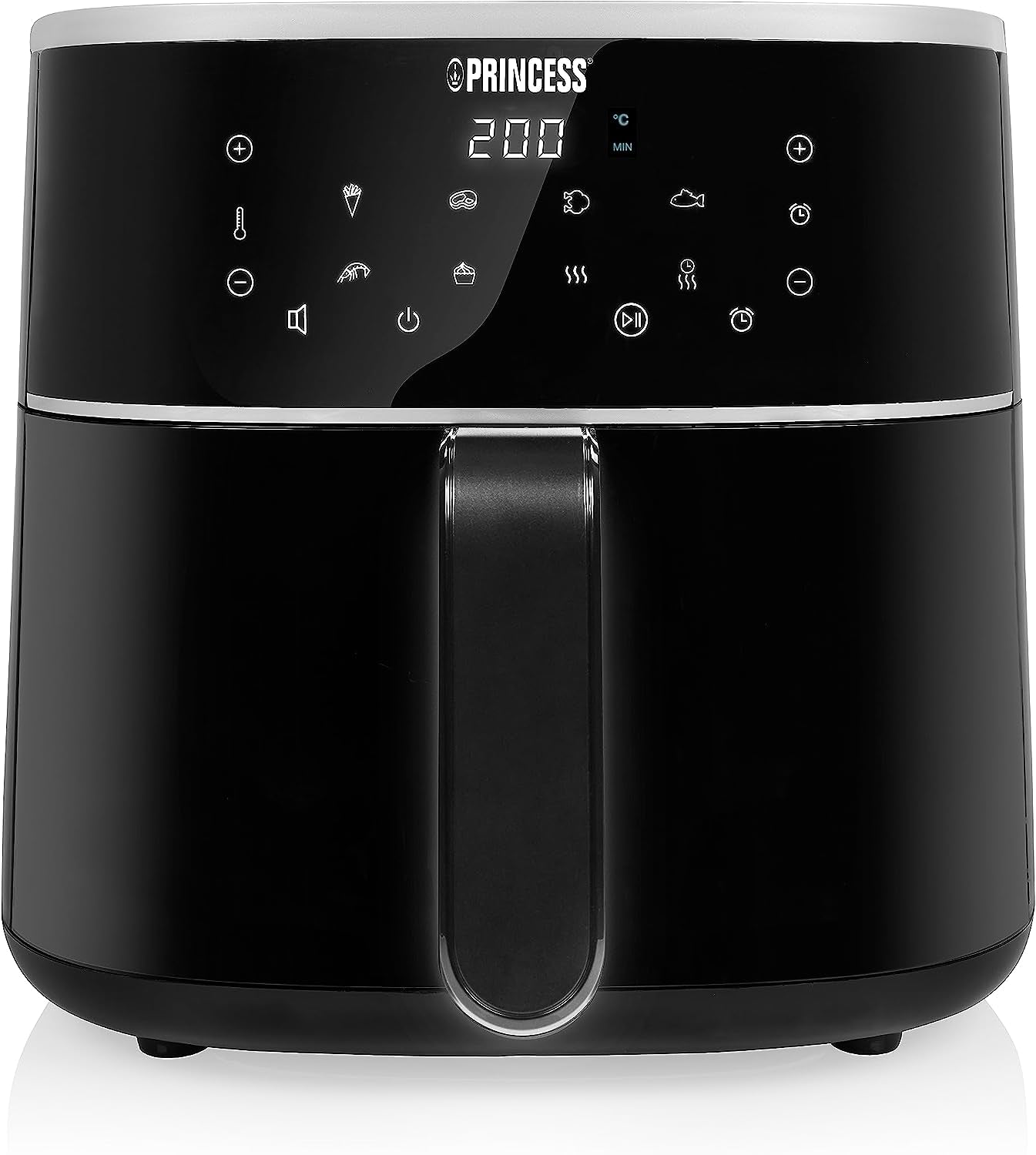Freidora de aire caliente digital Princess - Capacidad de cuba variable - 8 litros máximo - 6 programas preestablecidos Electrodomésticos Naty Shop 6 litros