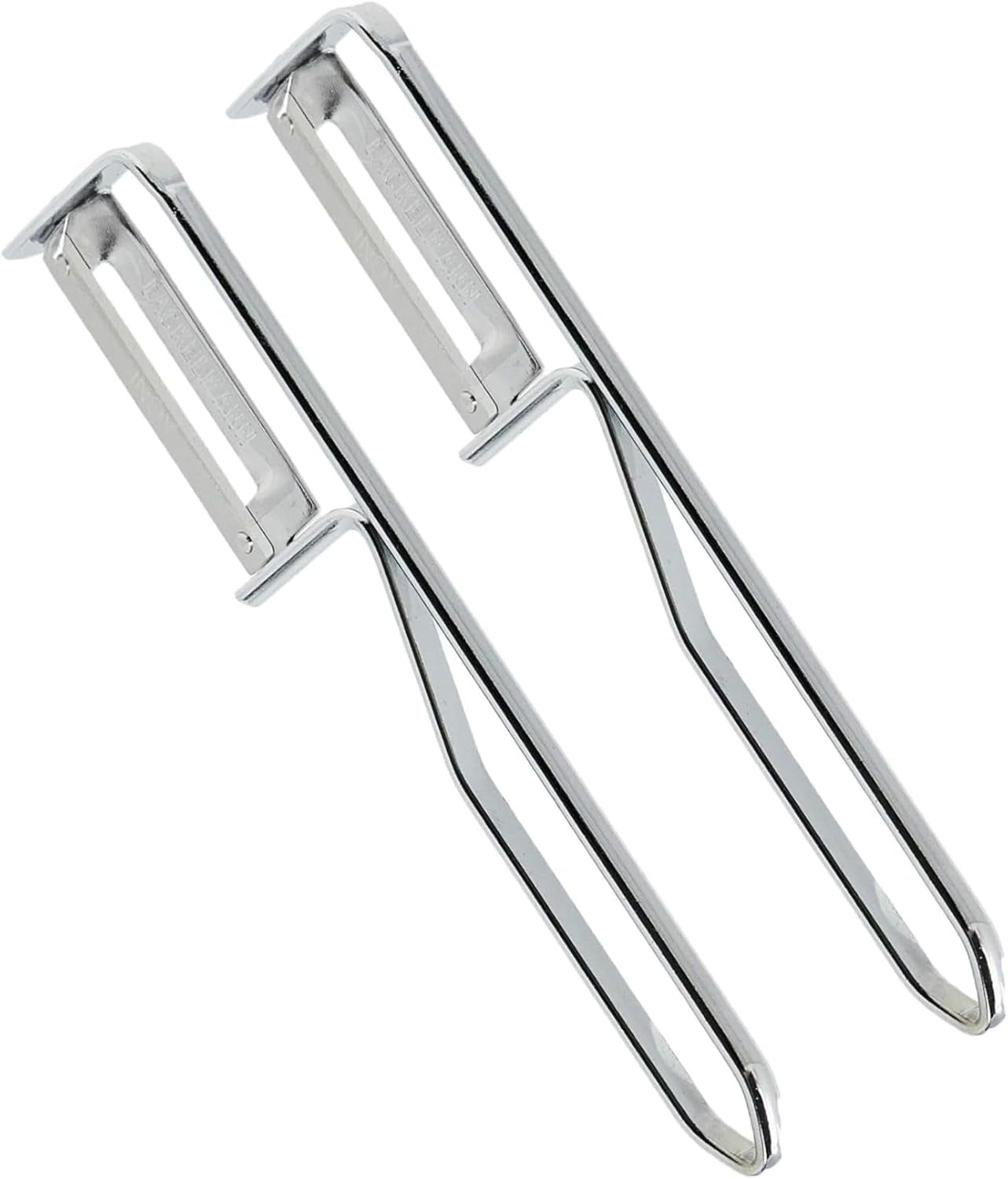 Pelador universal Fackelmann, hoja de acero inoxidable Pelador Naty Shop Pelador económico Set 2 piezas