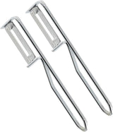 Pelador universal Fackelmann, hoja de acero inoxidable Pelador Naty Shop Pelador económico Set 2 piezas