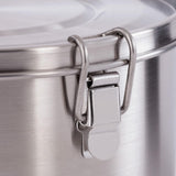 Tatonka Food Bowl - Recipiente/bol para alimentos de acero inoxidable - Con tapa, clips de fijación y escala de volumen - Volumen 0,5L / 0,75L / 1L Cajas para almacenar alimentos Naty Shop