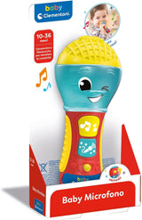 Clementoni - Micrófono Bebé, Juego Música Electrónica Infantil, Juguete 10-36 Meses, Centro de Actividades con Luz y Sonidos, 17931 Juguetes Bebé Naty Shop
