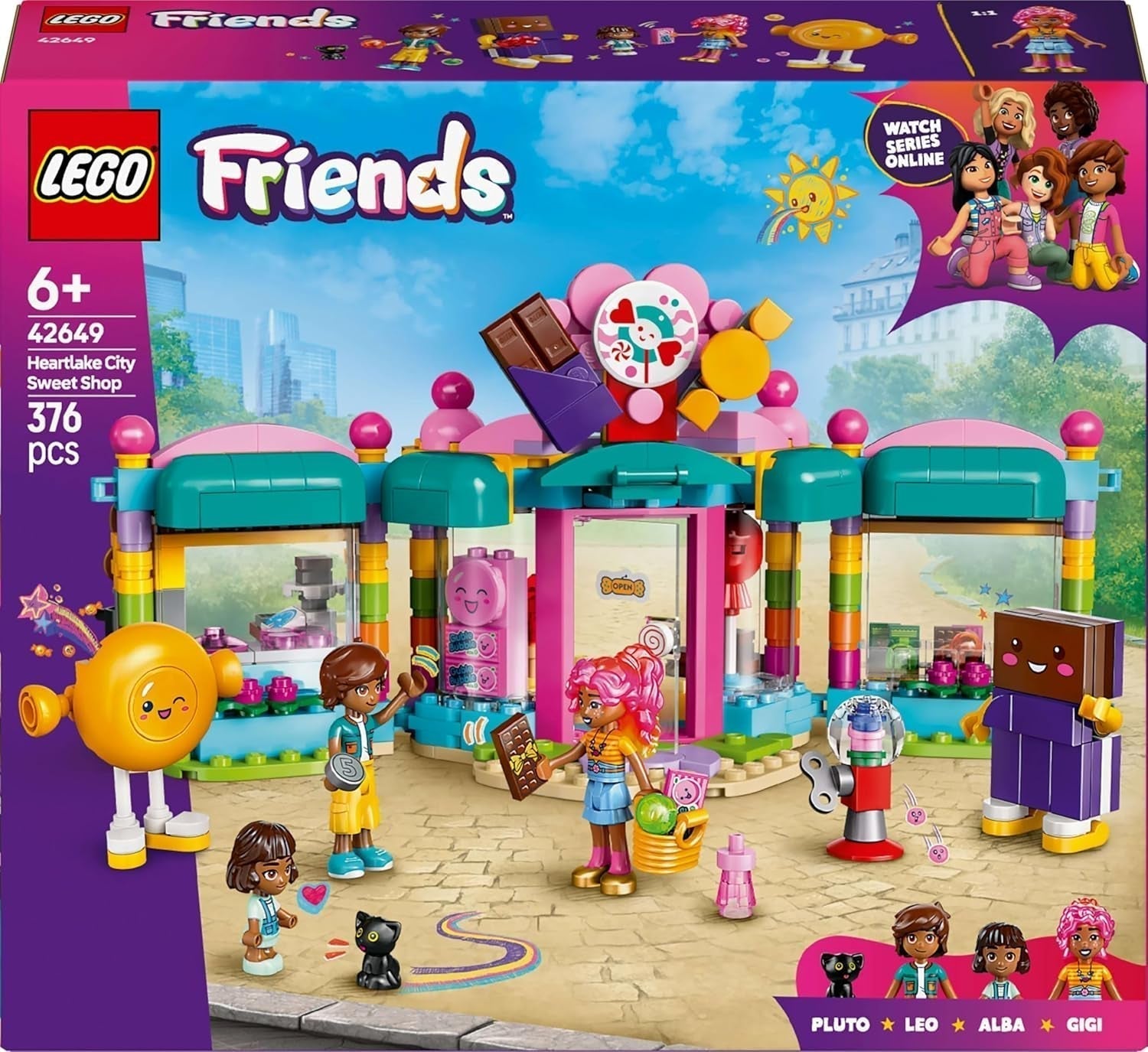 LEGO Friends Heartlake City Shop Set de juego para niñas a partir de 6 años Juego de rol con 2 minimuñecas, micromuñecas y juguete para gatos 42649 Juegos de construcción Besuche den LEGO-Store