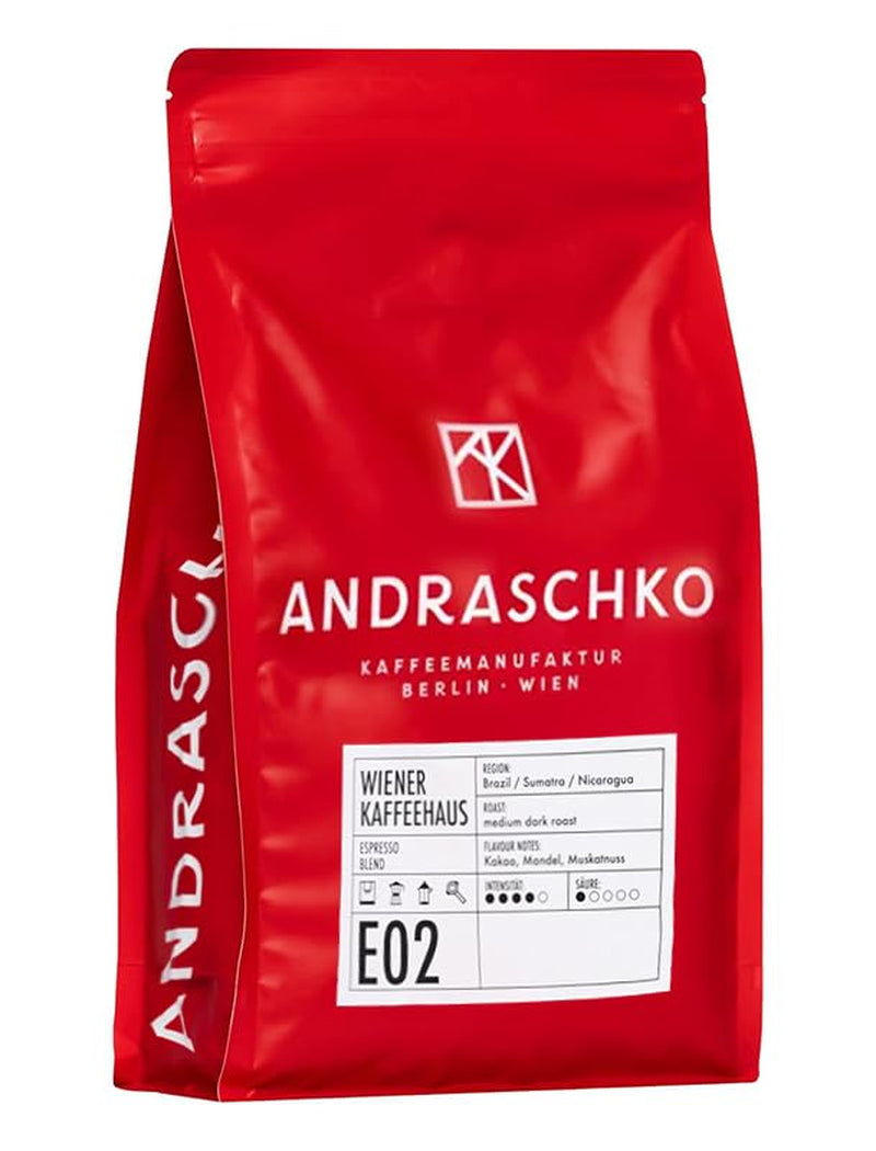 Espresso Bohnen - Wiener Kaffeehausmischung Espresso Blend - suave Röstung mit 100% Arábica aus 7 Herkunftsländern - frisch in Berlin geröstet - 1kg