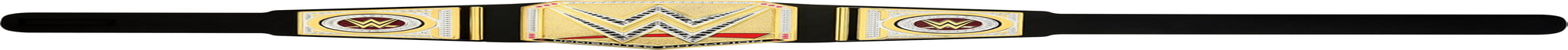 Mattel Mattel Cinturón de campeonato de la WWE, disfraz y juego de rol del campeonato universal de la WWE indiscutible, aprox. Cinturón De Piel Sintética De 100 Cm De Largo Con Ajuste Exclusivo, HYJ35 Figuras De Acción Naty Shop