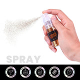 Purpurina comestible: 0.35 oz, purpurina para bebidas de oro rosa, polvo de purpurina comestible, colorante alimentario en polvo, polvo dorado, polvo de purpurina metálica, spray de purpurina para cócteles, chocolate, pasteles, fondant