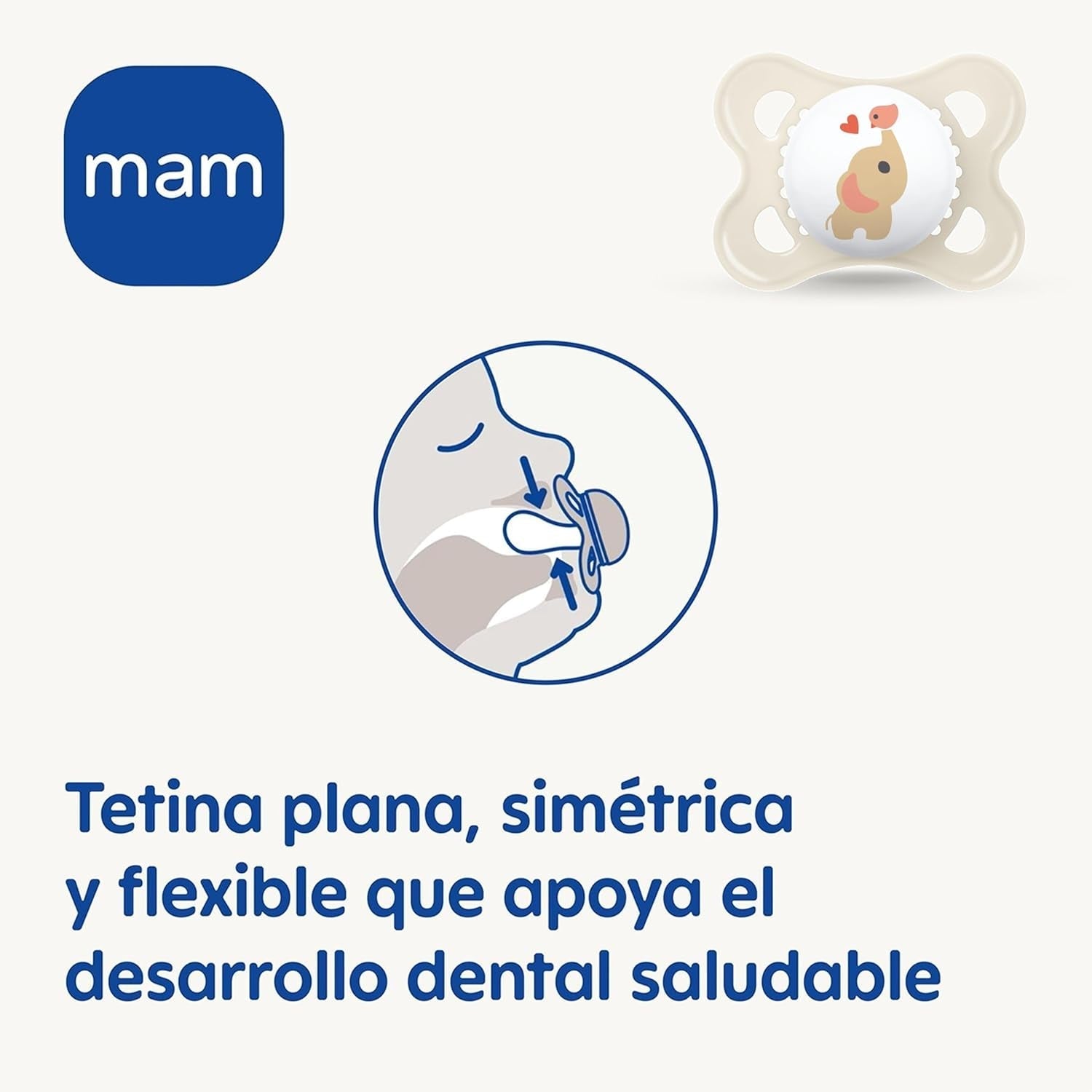 Chupete MAM Clip It! Broach & Original S226 Skinsoft™ silicona, ultrasuave, para bebés a partir de 0 meses