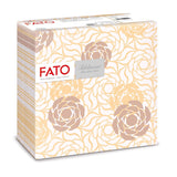 Fato - Servilletas de papel seco, airlaid, efecto textil, paquete de 50 servilletas, 40X40 plegadas en formato 4, Tropicana Decor