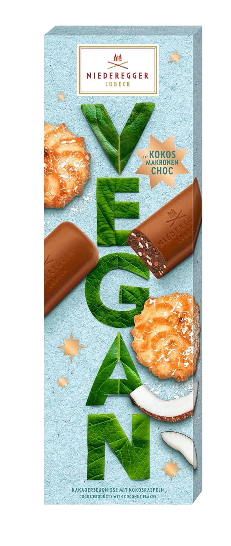 Niederegger Macarrones de chocolate y coco VEGANO 100g