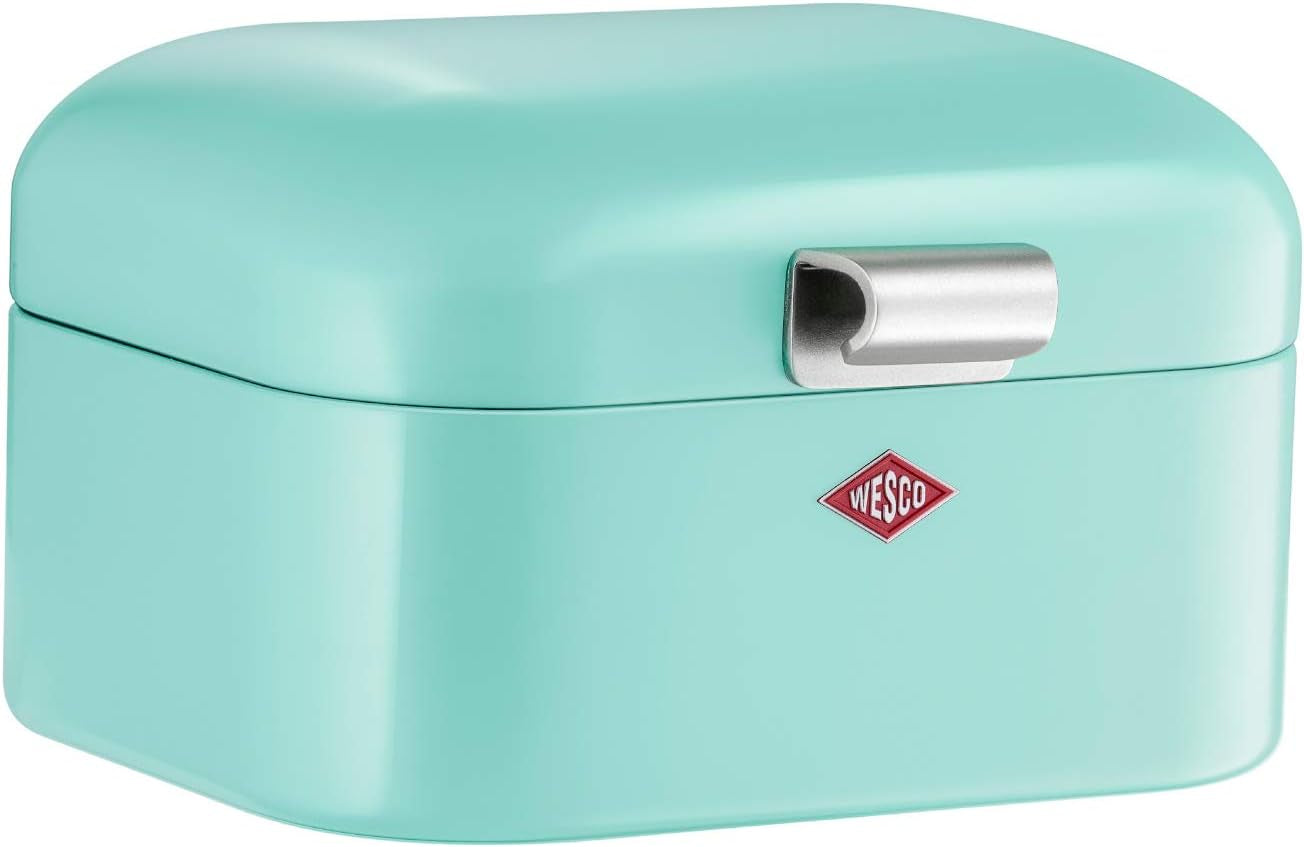 Wesco 235 001 Panera Mini Grandy 17 x 18 x 12 cm (largo/ancho/alto) rosa, acero inoxidable Cajas para almacenar alimentos Naty Shop Mint