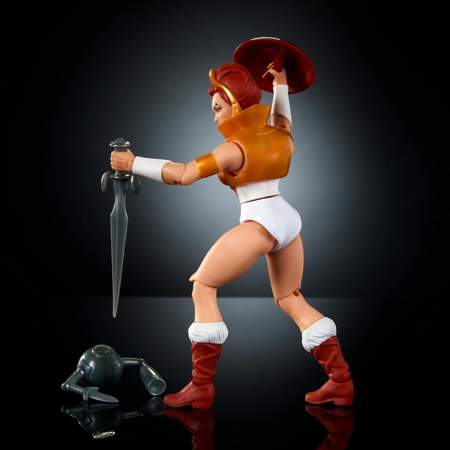 Figura de acción de Teela de dibujos animados de juguete Masters of the Universe Origins Altura aproximada de 14 cm Accesorio de heroína Motu y mini cómic Figuras de acción HYD27 Naty Shop