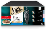 Sheba CATCARE Bolsa Wet Fresh & FINE (Pescado) Trozos en salsa Adulto 50g Multipack Estándar