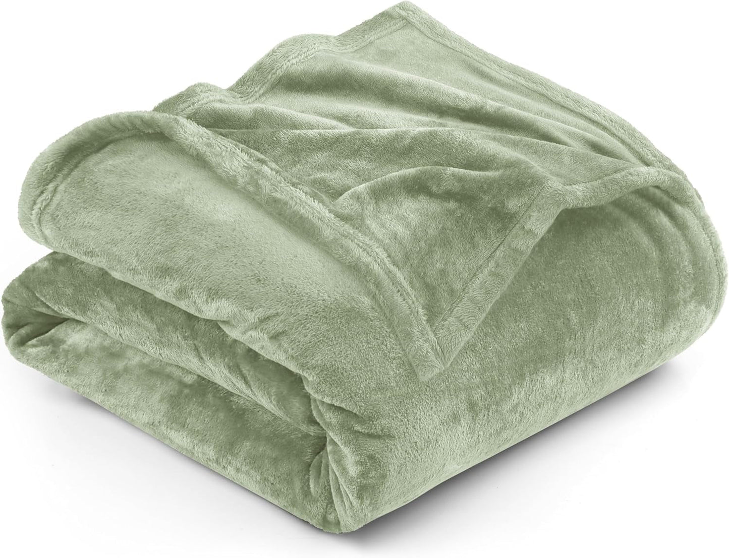 Utopia Ropa de cama Acogedora manta polar [228 x 228 cm, gris] Manta suave, ligera, cálida y esponjosa Manta cómoda y transpirable para cama, sofá, camas y mantas Besuche den Utopia Bedding-Store Glándulas de salvia 228 x 228 cm