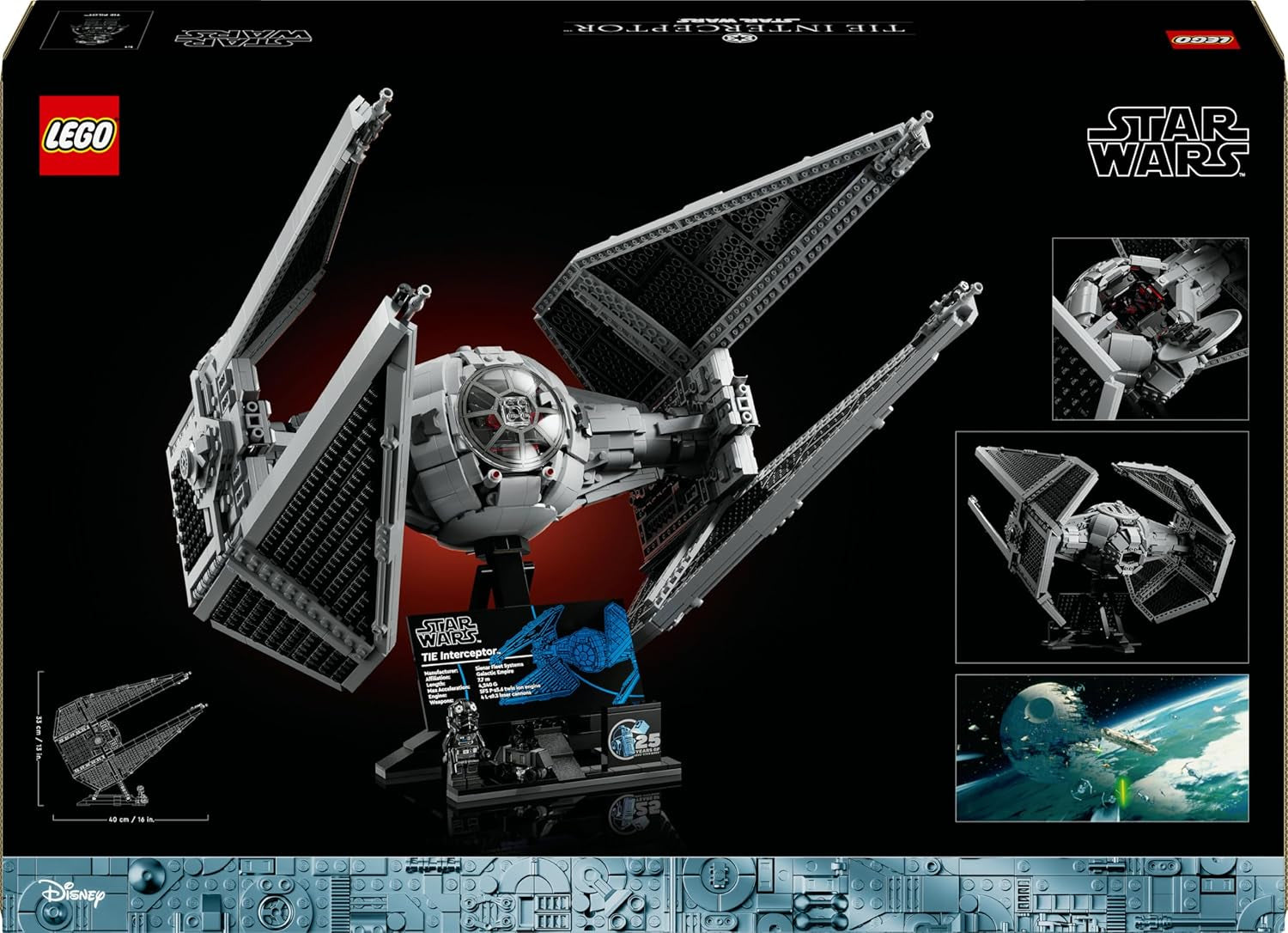 LEGO Star Wars Tie Interceptor Ultimate Collector Series Set de construcción creativo para adultos Modelo de ladrillo Starfighter Fan Gift Coleccionable Ucs Set 75382 Juegos de construcción Besuche den LEGO-Store