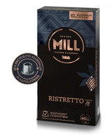 Kaffeekapseln Ristretto, 100 Kapseln für Kapselmaschinen (10x10), 80% aluminio reciclado en Kapselkörper