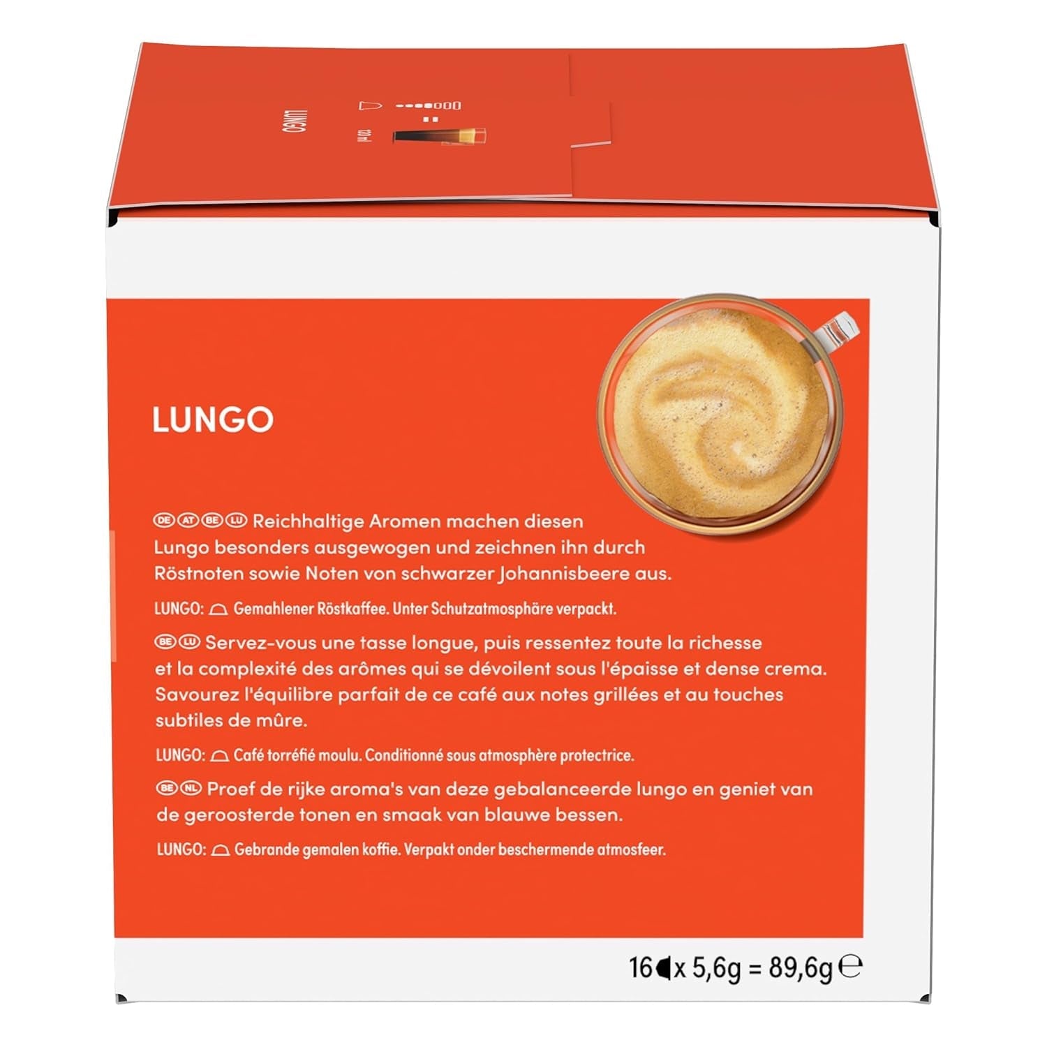 NESCAFÉ DOLCE GUSTO Lungo Kaffeekapseln Paquete de 3 (3 x 16 Kapseln)