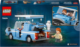 LEGO Harry Potter Coche de juguete de construcción Ford Volador Inglaterra para niños, regalo para niños, niñas y todos los fanáticos a partir de 7 años, set con 2 minifiguras que incluyen el juego de rol de Ron Weasley 76424 Juegos de construcción Besuche den LEGO-Store