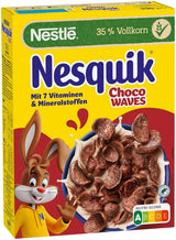 Nesquik Choco Waves, desayuno crujiente con ondas de chocolate, 330 gramos Cereales Naty Shop