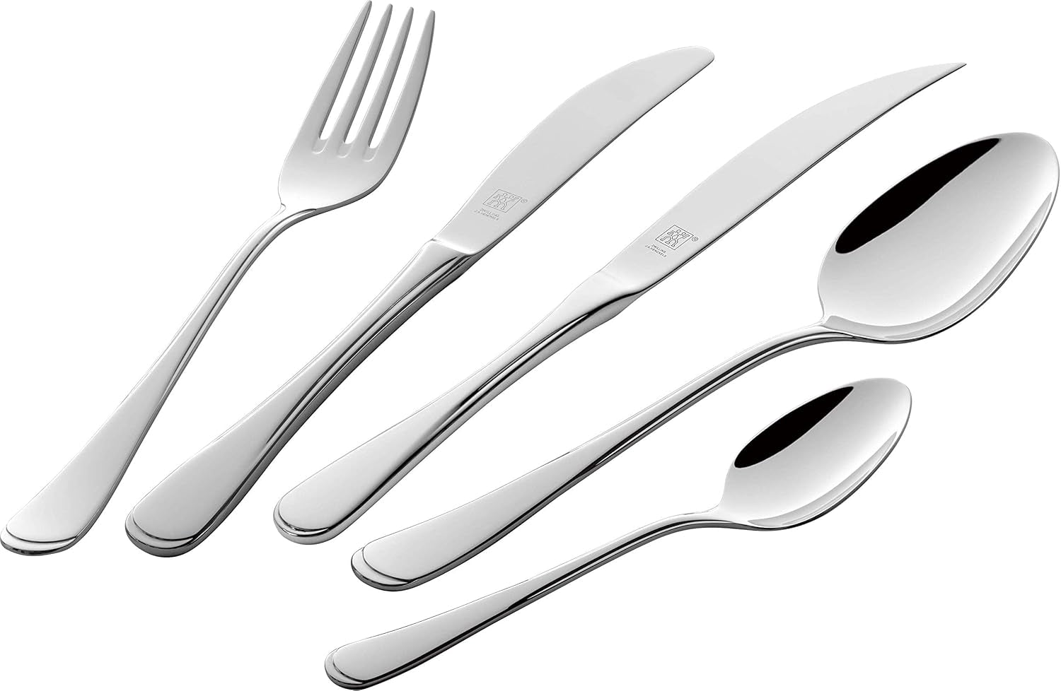ZWILLING Cubertería Nottingham, 72 piezas, para 12 personas, acero inoxidable 18/10 Cocina Naty Shop