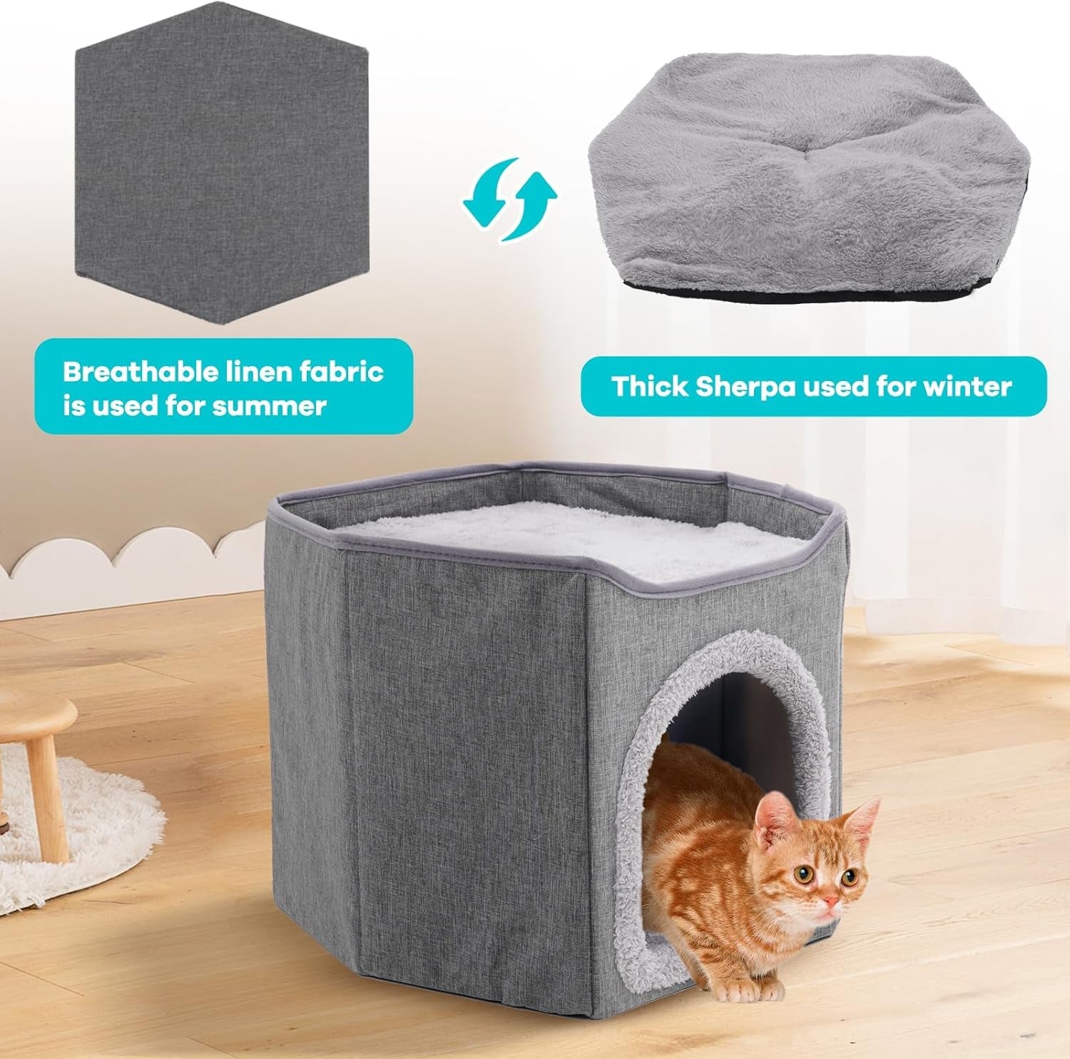Mantas y Muebles, Mascotas, Cuevas y Casas, Gatos, Camas para Gatos, Camas para Gatos, Colchones