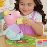 Peppa Pig Muñeca Interactiva Evie de 28 cm con 20 sonidos y muchas funciones, set de juguetes para niños a partir de 3 años