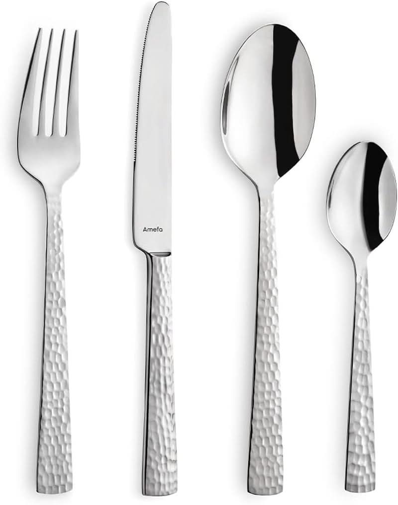 Juego de cubiertos Amefa Felicity, 24 piezas, para 6 personas, acero inoxidable 18/0 Cocina Naty Shop