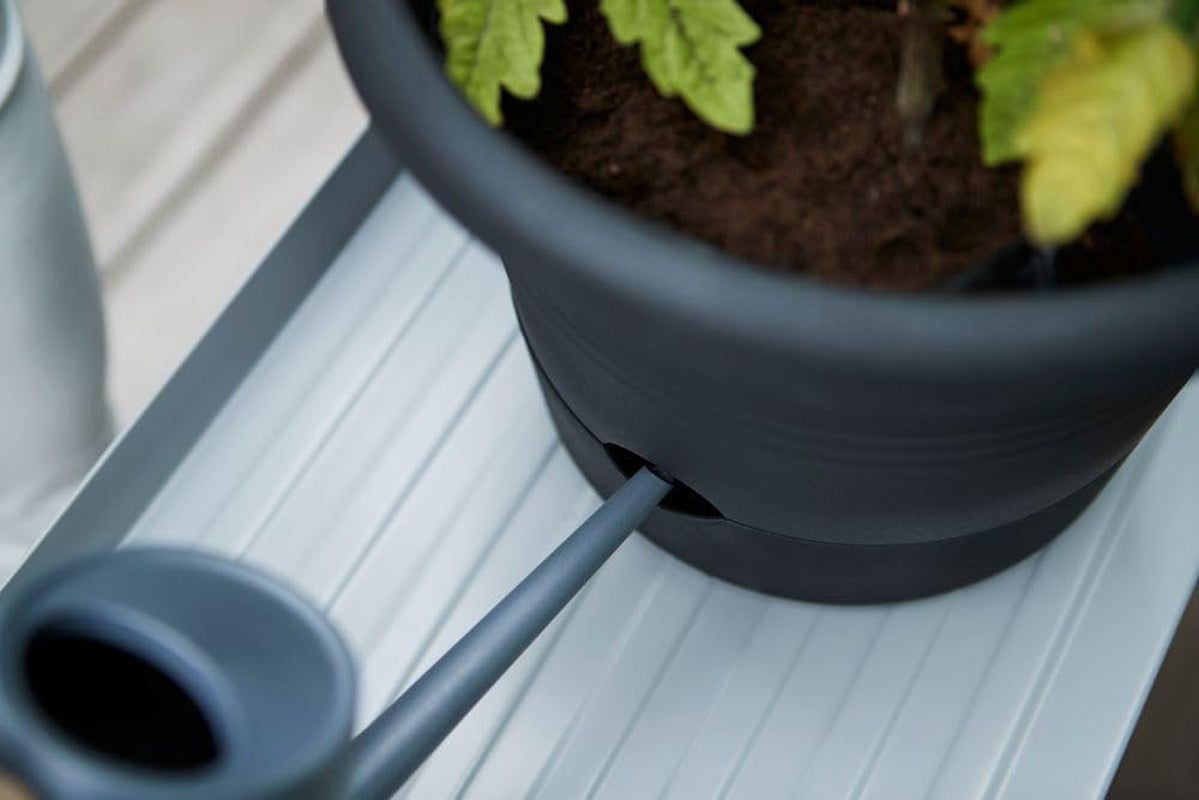 elho Green Basics Tomato pots 33 - Macetas para cultivo y cosecha en exterior - Ø 33,5 x Alt. 26,0 cm - Negro/Negro vivo