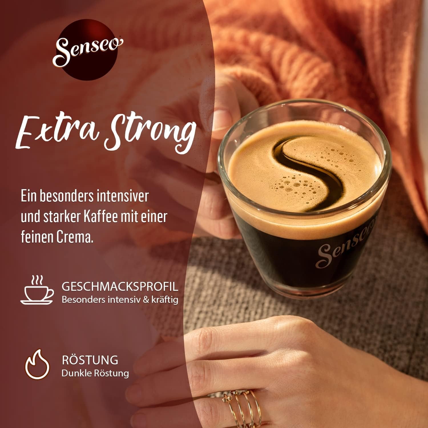 Senseo Pads extra fuertes, 5 x 16 Getränke, 80 Kaffeepads
