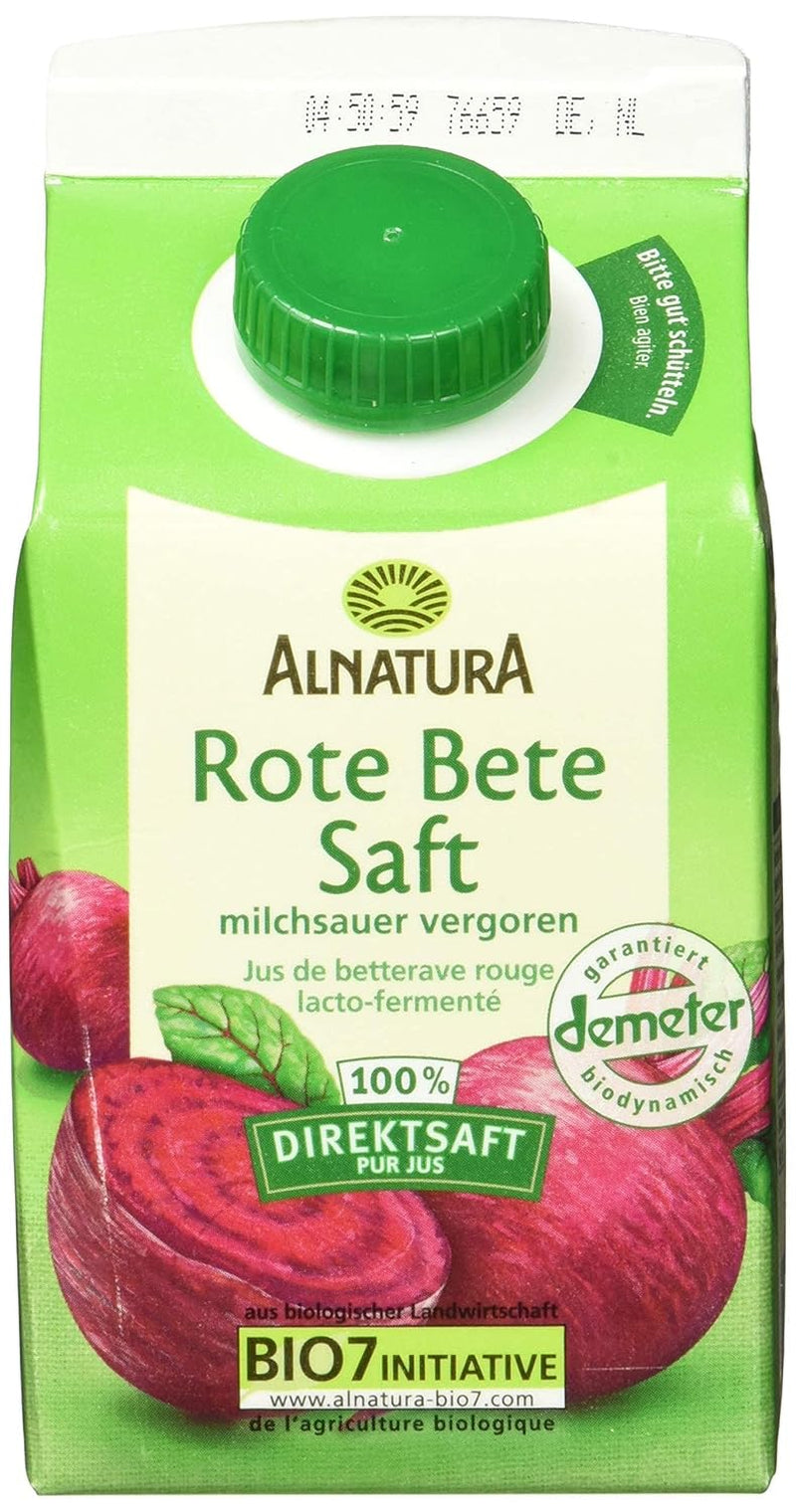 Jugo de remolacha ecológico, fermentado con ácido láctico (1 x 500 ml)