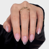 Btartbox Uñas Postizas Cuadradas Cortas Pegamento Baby Boomer En Uñas Postizas Rosa Degradado Blanco Uñas Artificiales Cortas con Pegamento para Uñas 30 Piezas Uñas Postizas Cuadradas