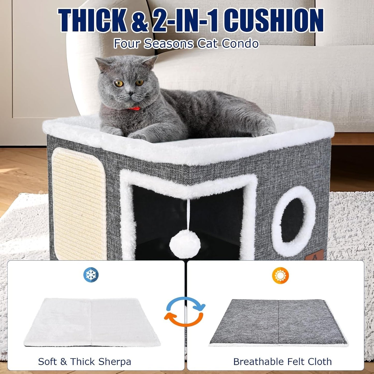Mantas y Muebles, Mascotas, Casas y Cuevas, Gatos, Camas para gatos, Gatos - camas, colchones