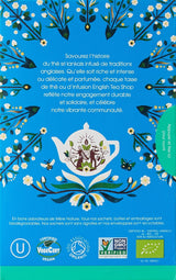 ETS - Té negro Darjeeling, BIO, 20 bolsitas de té (paquete de 2)