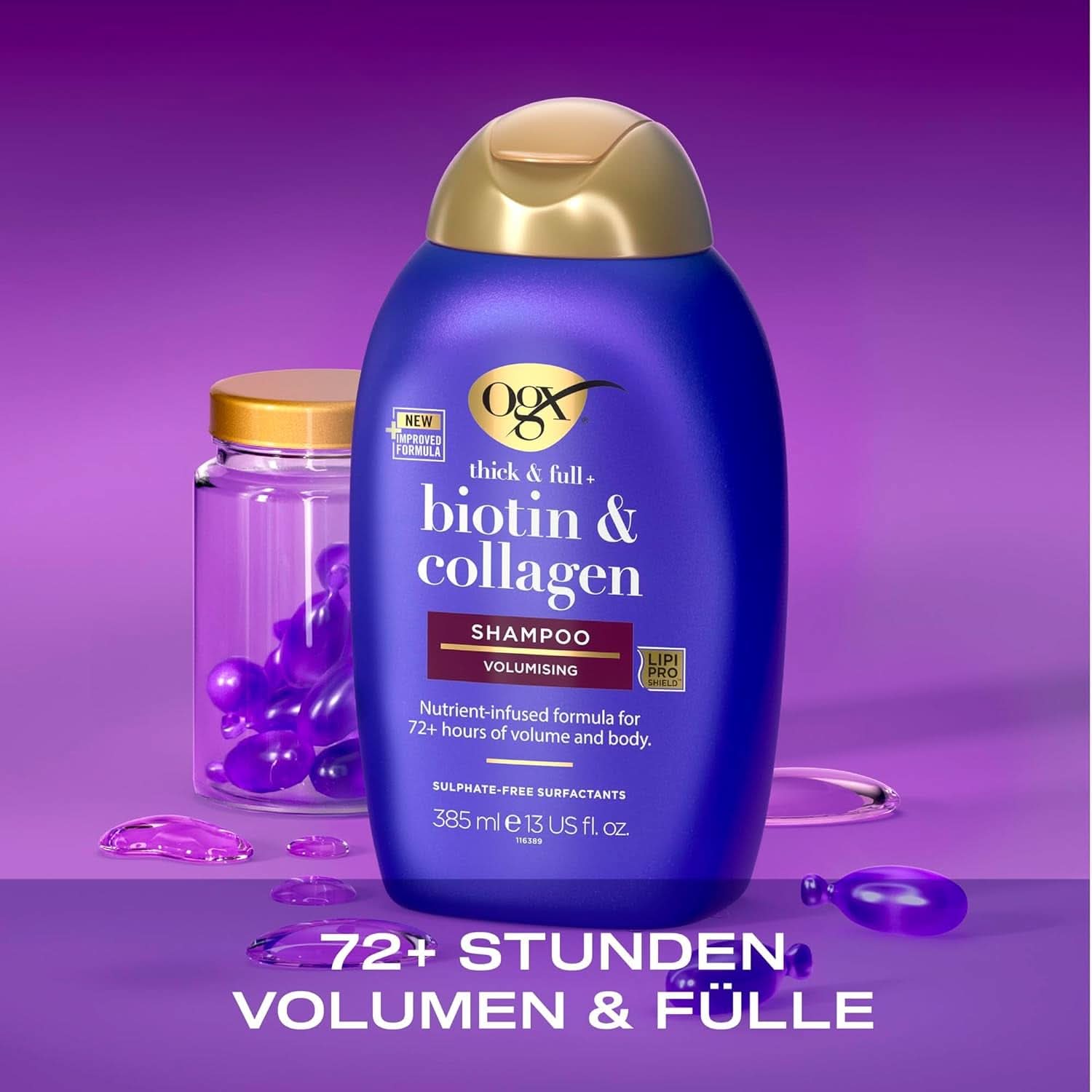 OGX Champú Biotina y Colágeno, 385 ml Ducha y baño Naty Shop