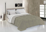 Ropa De Cama Italiana, Edredón De Invierno, Taupe/Crema, 250X200Cm Edredones y colchas Naty Shop Tortora/Panna 150 X 200 Cm