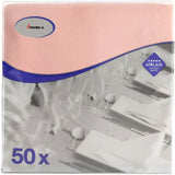50 Servilletas Aroba Airlaid Aspecto Textil 19 COLORES 40X40 Cm 1/4 pliegue Servilletas de Boda Aspecto Textil de Alta Calidad para Aniversarios Hotel Catering Vacaciones Navidad Boda Rosa