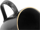 CreaTable, 22699, serie Industrial Gold BLACK, juego de vajilla de 16 piezas para 4, servicio combinado de porcelana, apto para lavavajillas y microondas, fabricación de calidad