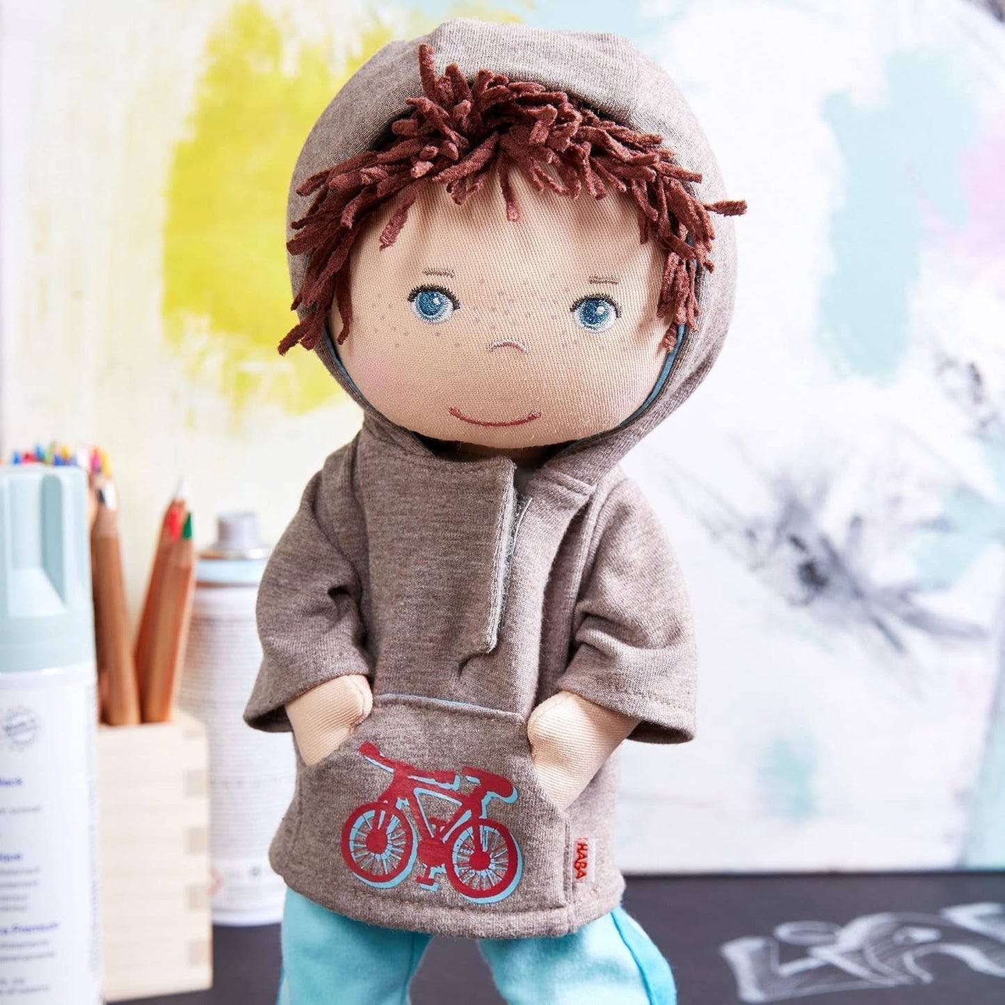 HABA 306528 - Muñeca Lian - Muñeco de peluche para niños a partir de 18 meses para jugar y abrazar fabricado en materiales suaves - Tamaño: 30 cm Naty Shop Muñecas