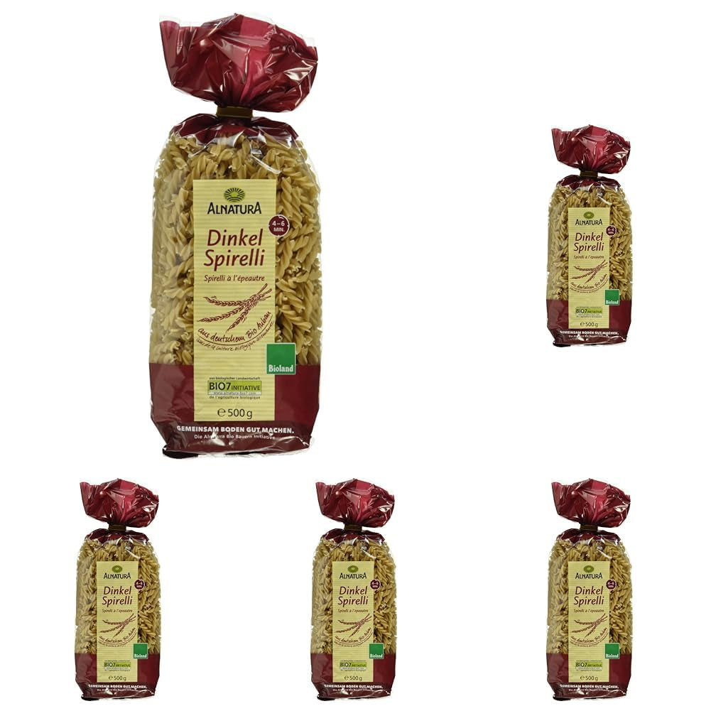 Espirales de espelta ecológica, 500g (el embalaje puede variar)