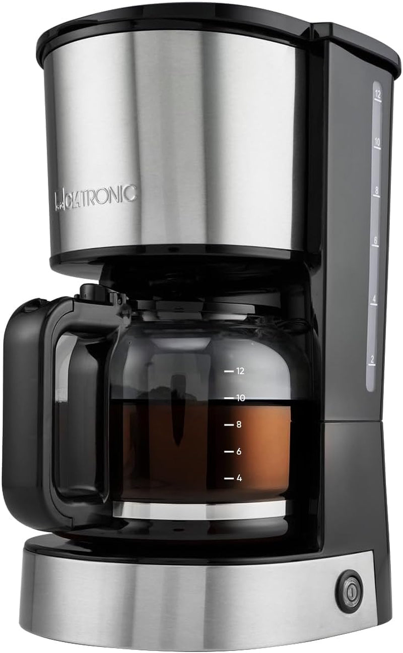 Cafetera espresso con filtro Clatronic® | para 12-14 tazas | Cafetera espresso con filtro | Caja de acero inoxidable | Antigoteo | Café expreso | Cafetera espresso con filtro | 800W | KA 3808