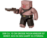 Mattel Minecraft Set De Figuras De Acción, Ghast Con Ataque De Fuego, Luces, Ruido, Arrancador Y Proyectil, Guerrero Piglin, Inspirado En La Película, JFB69 Figuras De Acción Naty Shop