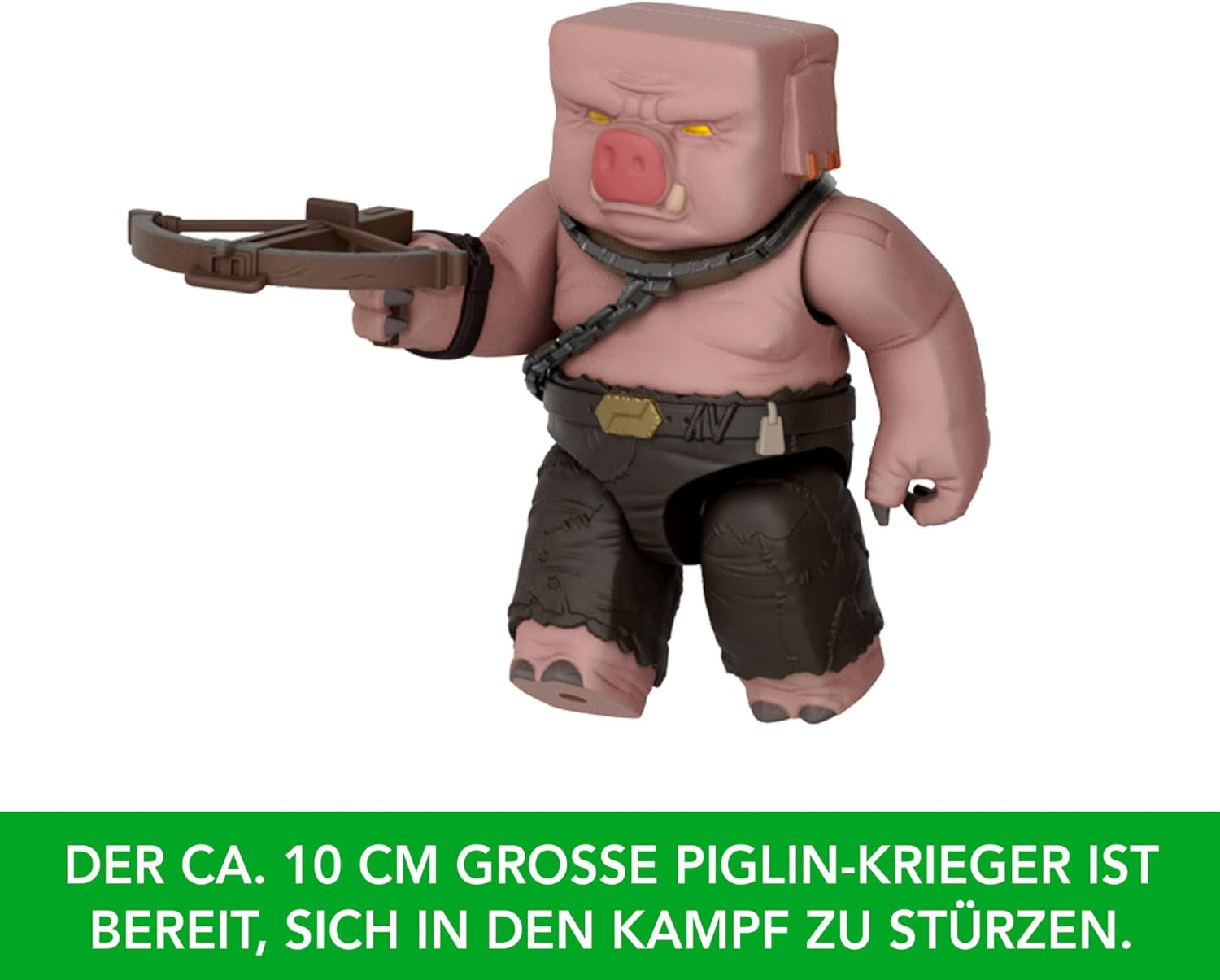 Mattel Minecraft Set De Figuras De Acción, Ghast Con Ataque De Fuego, Luces, Ruido, Arrancador Y Proyectil, Guerrero Piglin, Inspirado En La Película, JFB69 Figuras De Acción Naty Shop