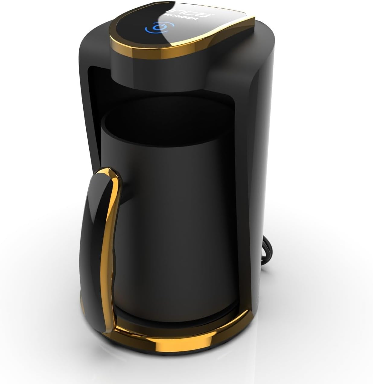 Cafetería turca Inca | Máquinas Türk Kahve | 250ml (1-4 tazas) | 400W | IKM-01 | Protección contra derrames y ebullición sin agua | Placa calefactora de acero inoxidable | Apagado automático | Para un café turco perfecto