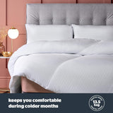 Silentnight Hotel Collection edredón para cama de matrimonio, 13,5 TOG, blanco, microfibra, blanco, cama individual 135 X 200Cm Edredones y edredones Naty Shop