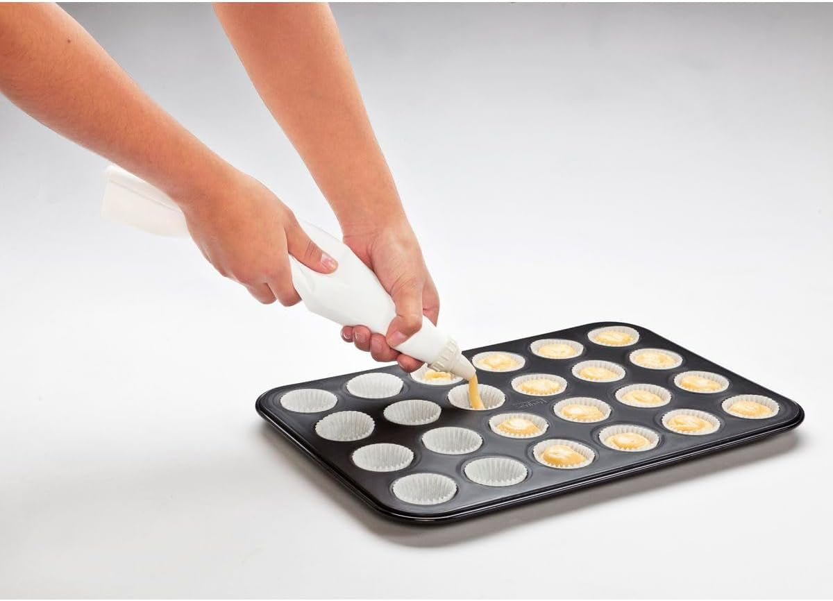 Zenker 6541 Mini-Muffinform 24Er Negro Metalizado – Antihaftbeschichte Für Perfekte Mini-Muffins, Ø 4,5 Cm, ​​Made in Germany Moldes y bandejas para horno Naty Shop