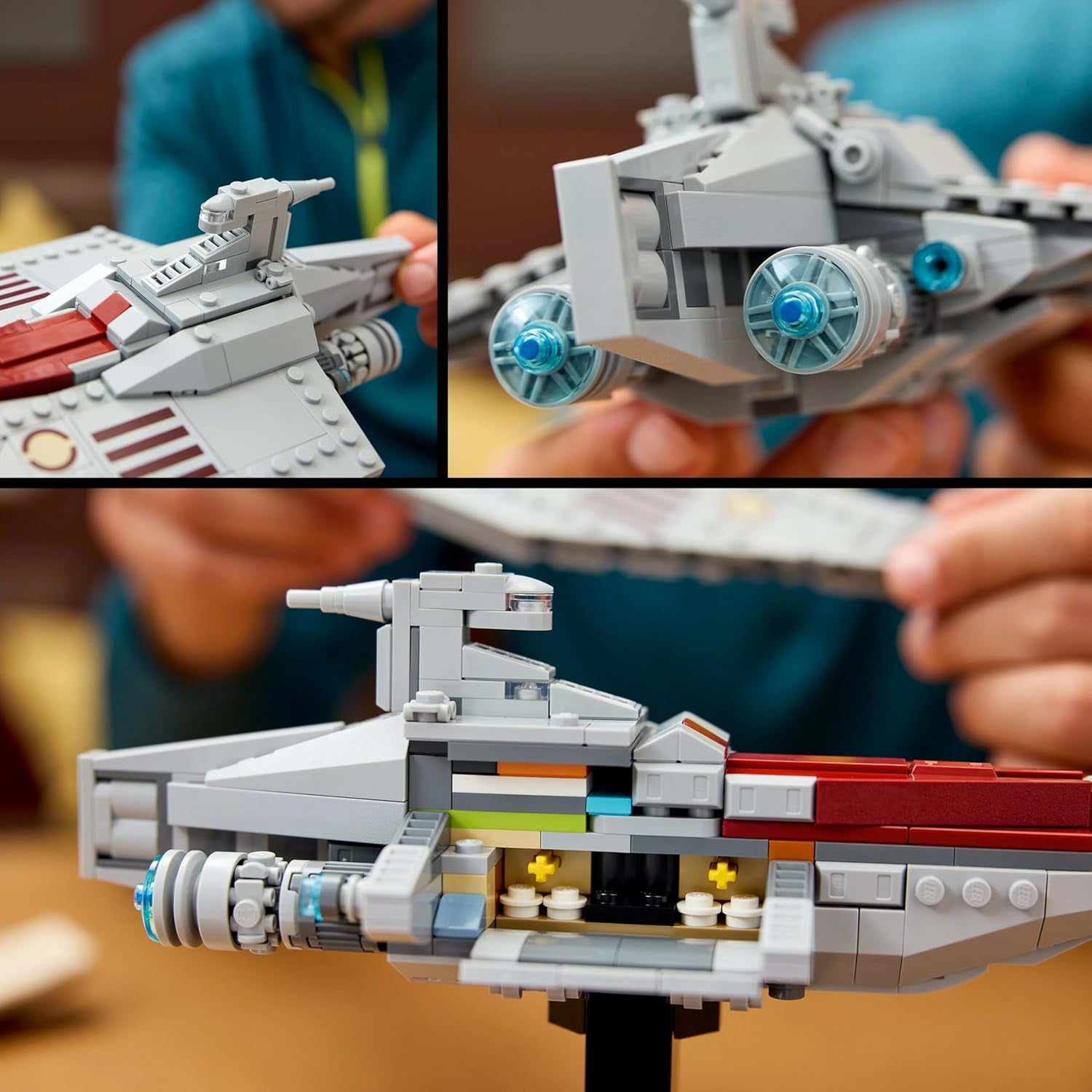 LEGO Star Wars 75404 Barco de Asalto Clase Acclamator de El Ataque de los Clones - Nave estelar para coleccionar, construir y exhibir - Set de construcción de fantasía - Regalo para fanáticos de adultos y adolescentes Juegos de construcción Besuche den LEGO-Store