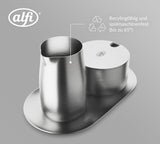 alfi SET DE LECHE Y AZÚCAR, acabado mate, set de leche y azúcar de acero inoxidable de alta calidad, diseño elegante, apto para lavavajillas, duradero