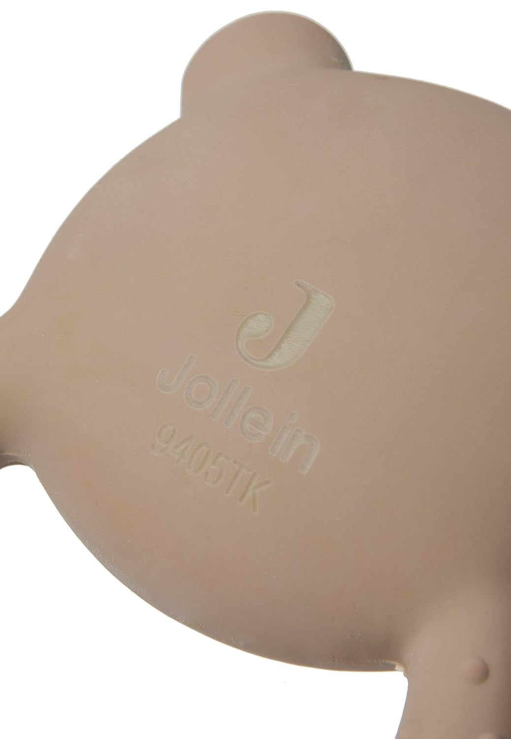 Jollein 101-001-67008 Mordedor de caucho natural Galleta osito de peluche