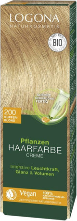 LOGONA Cosmética Natural Coloración Vegetal en Crema 240 Marrón Turrón, Tinte natural para cabello castaño con henna, crema colorante para tonos castaños, colorante para cabello oscuro, 150ml Tinte para el cabello Naty Shop Castaño claro