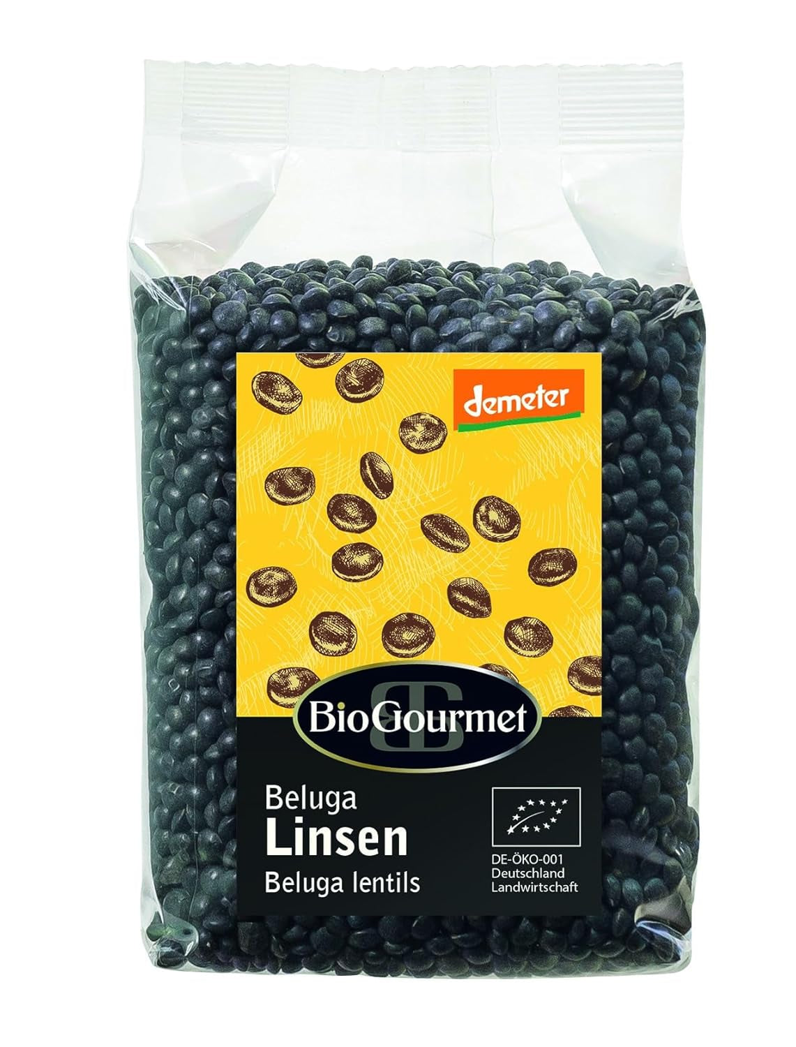 BioGourmet Lentejas Beluga Demeter, 250g